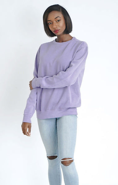 Classic Crew Neck Vintage Washed Fleece